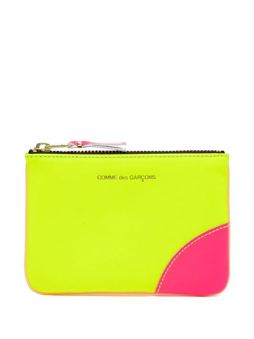 Leather card holder COMME DES GARCONS | SA8100SFLO/P